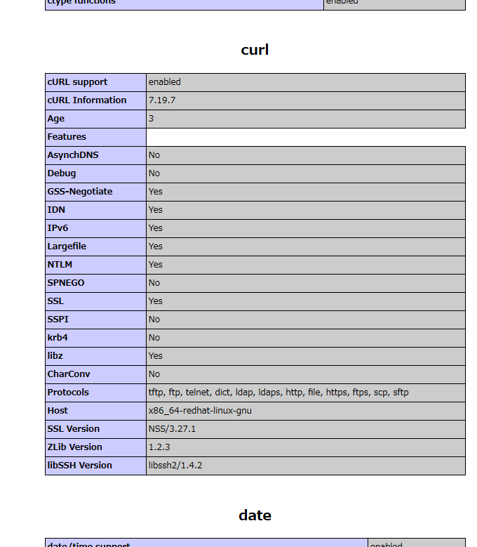 php curl nss