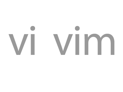 vi? vim?