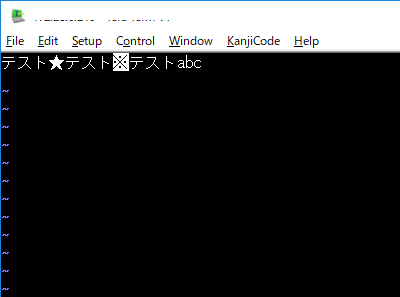 ambiwidthの設定で全角記号の幅が期待した状態になった